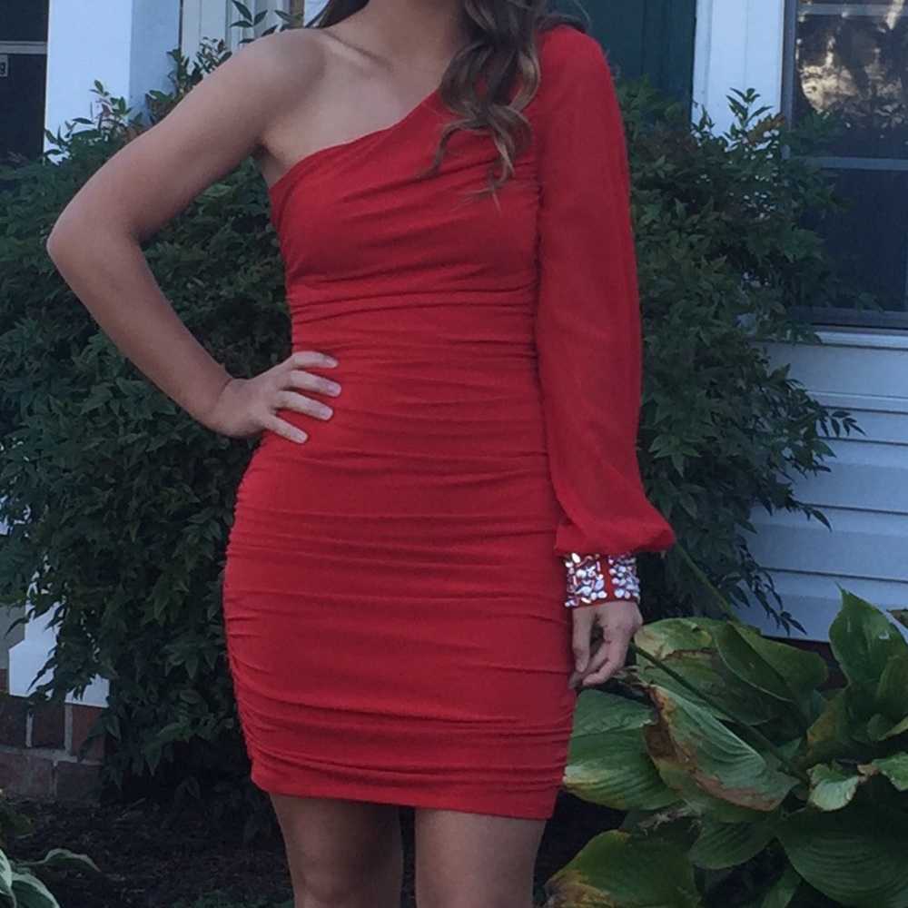 Red homecoming dress